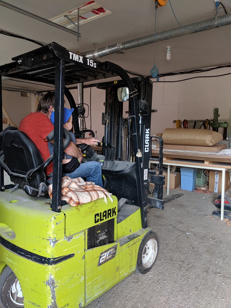 Forklift ride